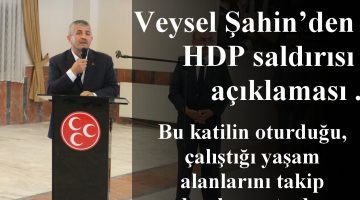 MHP’li Şahin’den ‘HDP saldırısı’ açıklaması