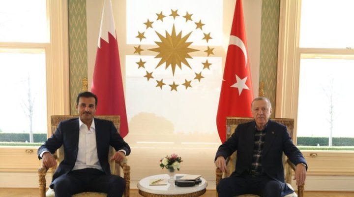 Katar Emiri Al Sani, Cumhurbaşkanı Erdoğan ile görüştü