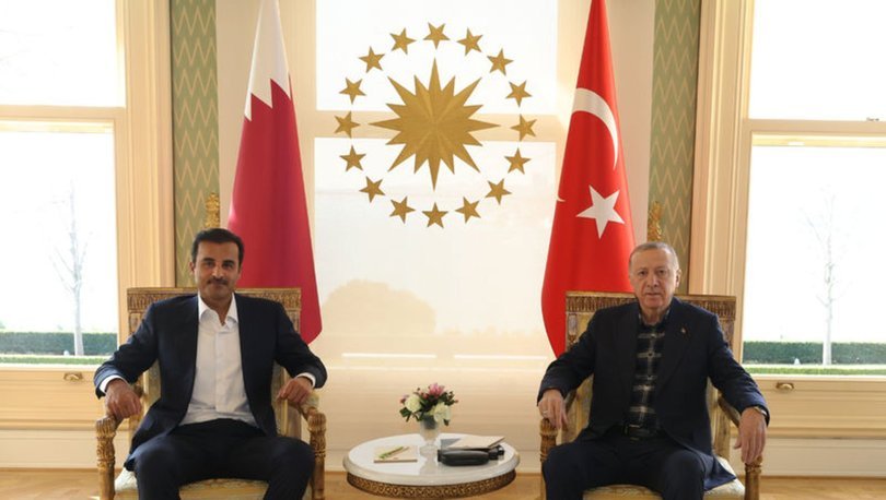 Katar Emiri Al Sani, Cumhurbaşkanı Erdoğan ile görüştü