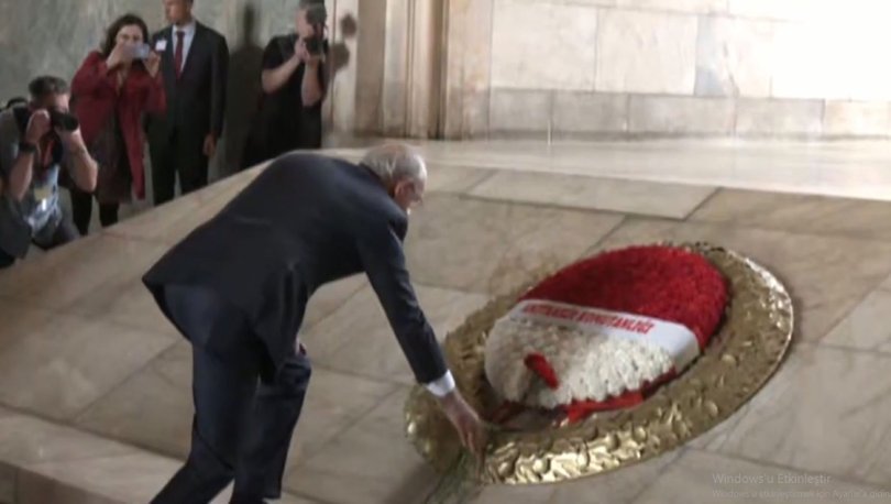 Cumhurbaşkanı adayı Kılıçdaroğlu Anıtkabir’i ziyaret etti