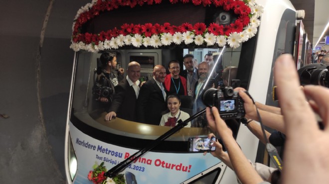 Narlıdere’de ilk deneme metro seferi